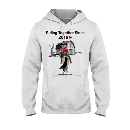 Riding Together Since - Personalized Couple Horse T-shirt and Hoodie