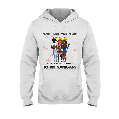 Sistas Besties - Personalized African American T-shirt and Hoodie