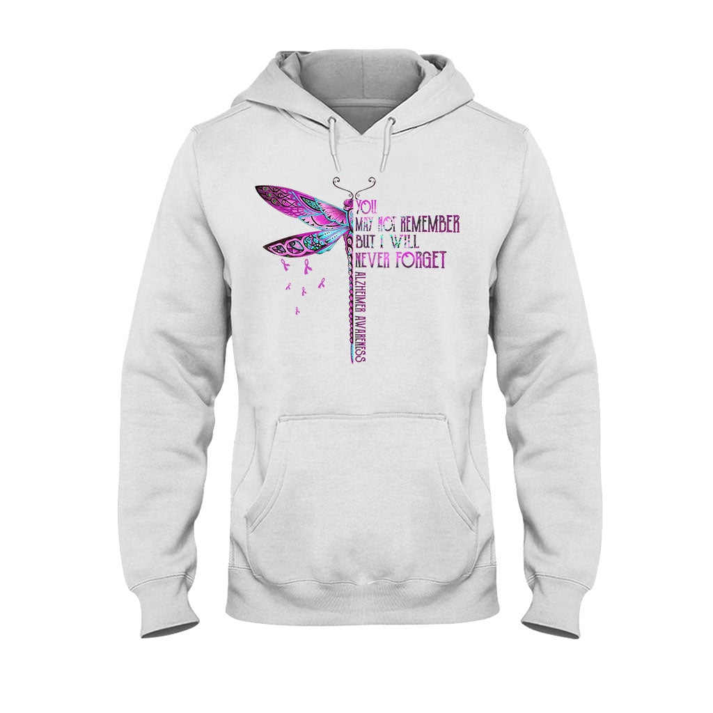 You May Not Remember Purple Dragonfly - Alzheimer Awareness T-shirt and Hoodie 102021