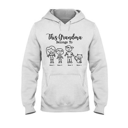 This Grandma Belongs To - Personalized Grandma T-shirt and Hoodie