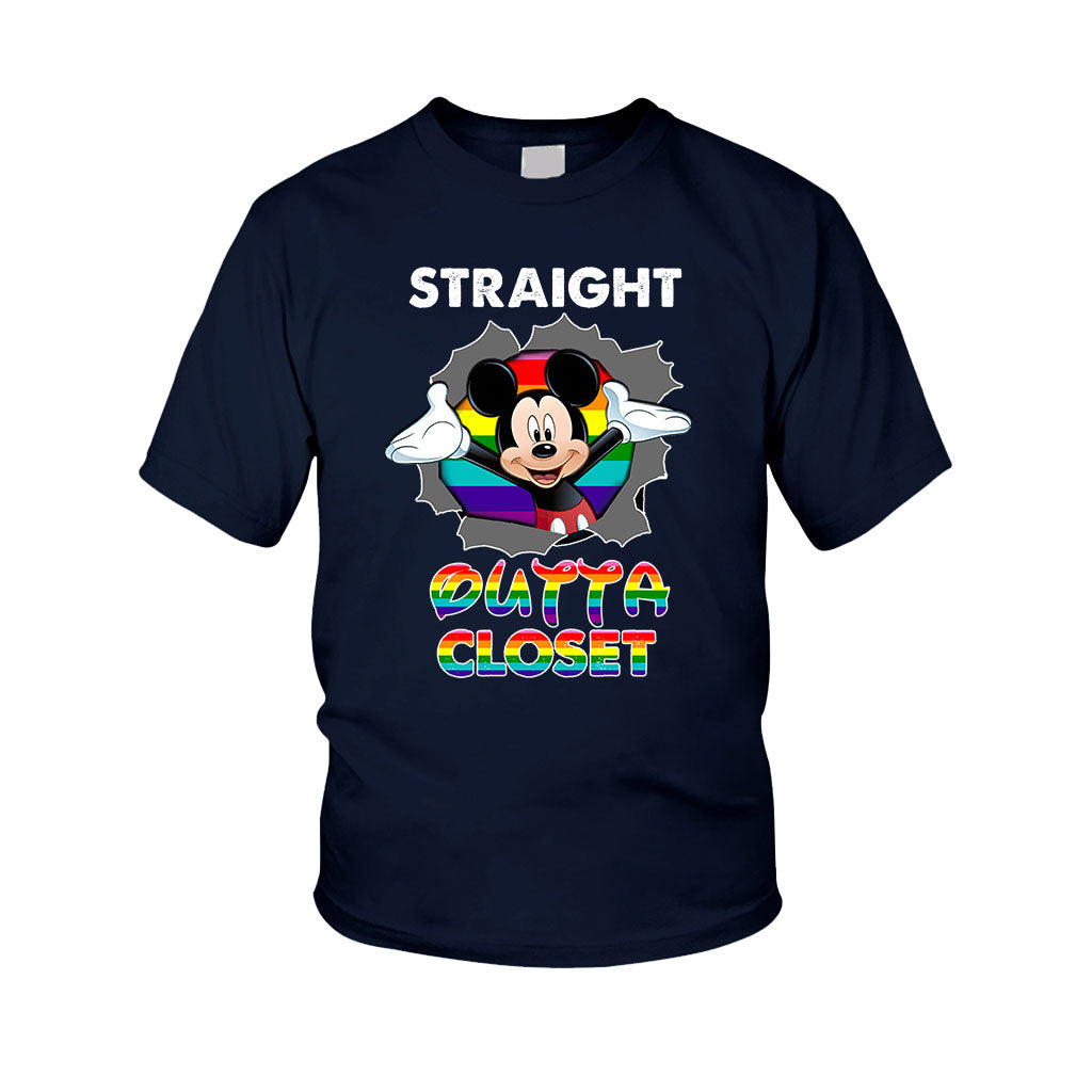 Straight Outta Closet - Personalized LGBT Support Kid Shirts