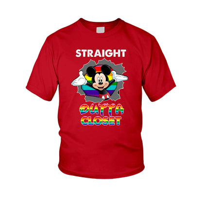 Straight Outta Closet - Personalized LGBT Support Kid Shirts