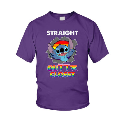 Straight Outta Closet - Personalized LGBT Support Kid Shirts