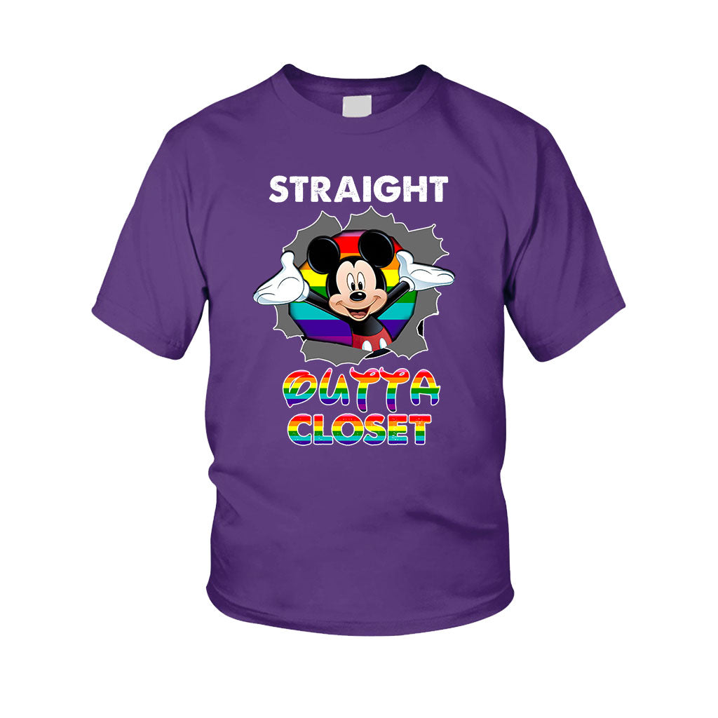 Straight Outta Closet - Personalized LGBT Support Kid Shirts