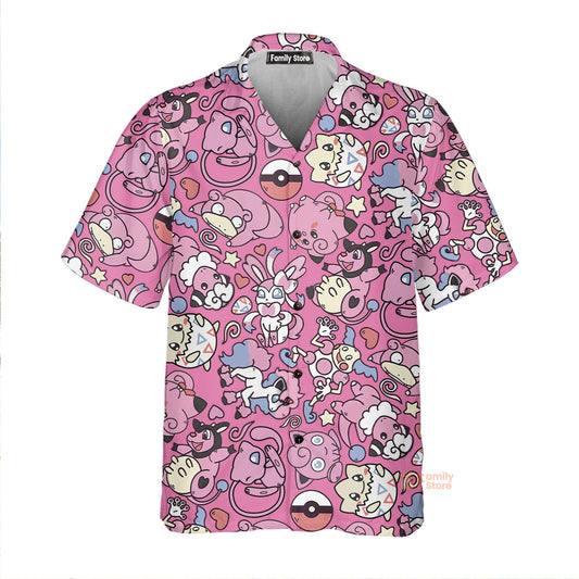 Cute Pattern Monster Trainer Hawaiian Shirt 0224