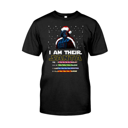 I Am Their Santa - Personalized Christmas Father T-shirt and Hoodie