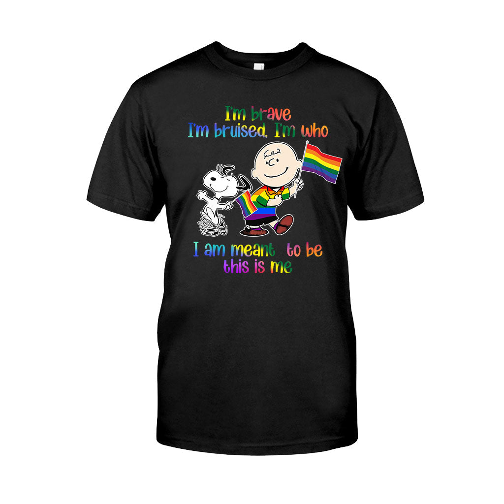 I'm Brave I'm Bruised - LGBT Support T-shirt and Hoodie