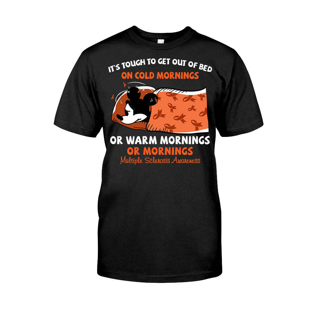 It's Tough To Get Out Of Bed - Orange March Multiple Sclerosis Awareness T-shirt and Hoodie