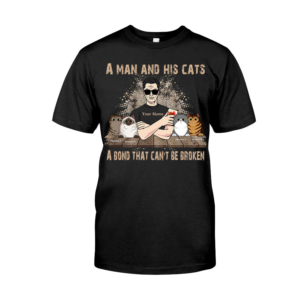 A Man And His Cats - Personalized Father's Day Cat T-shirt and Hoodie