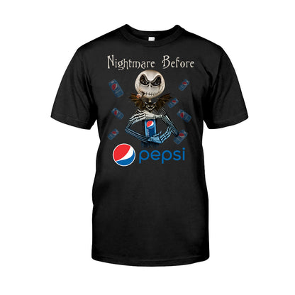 Nightmare Before Soft Drink - Personalized Blue Soft Drink T-shirt and Hoodie