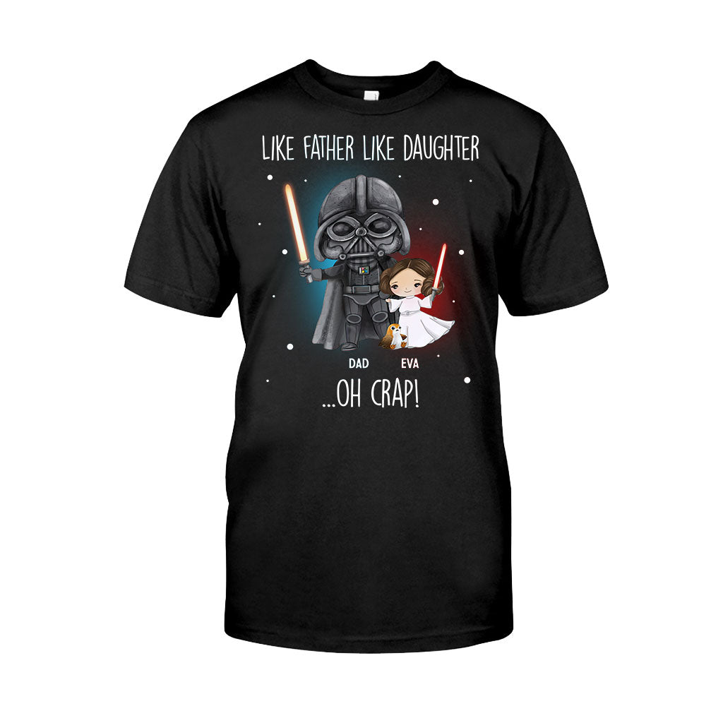 Like Father Like Daughter - Personalized The Force T-shirt and Hoodie