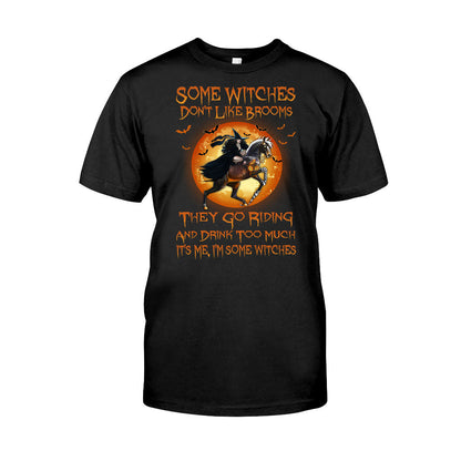 Some Witches Don't Like Brooms And Drink Too Much - Halloween Horse T-shirt and Hoodie