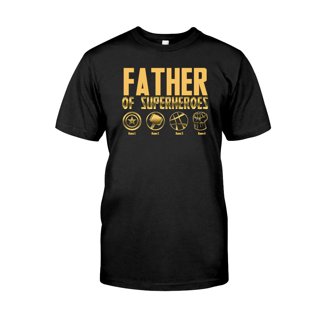 Father Of Superheroes - Personalized Father's Day T-shirt and Hoodie