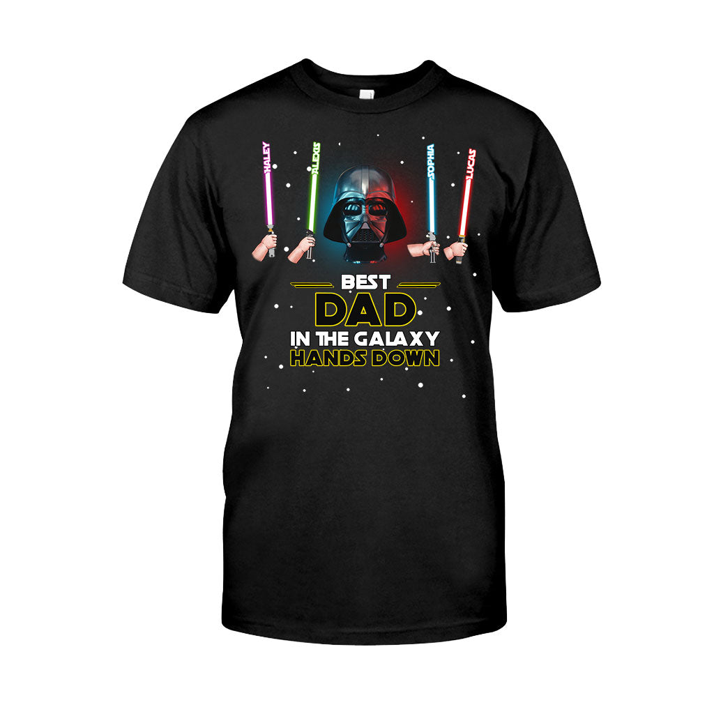 Best Dad In The Galaxy - Personalized The Force T-shirt and Hoodie