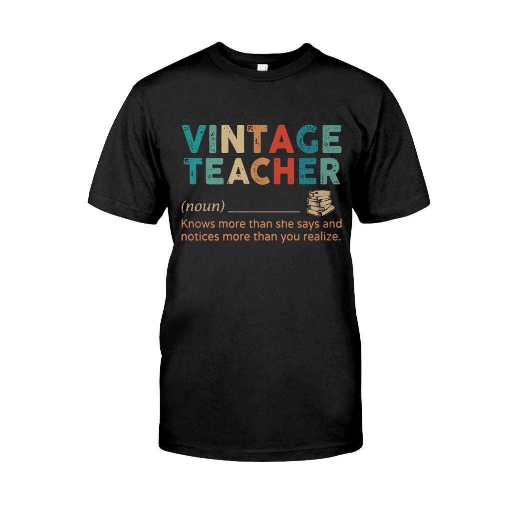 Vintage Teacher T-shirt And Hoodie 062021