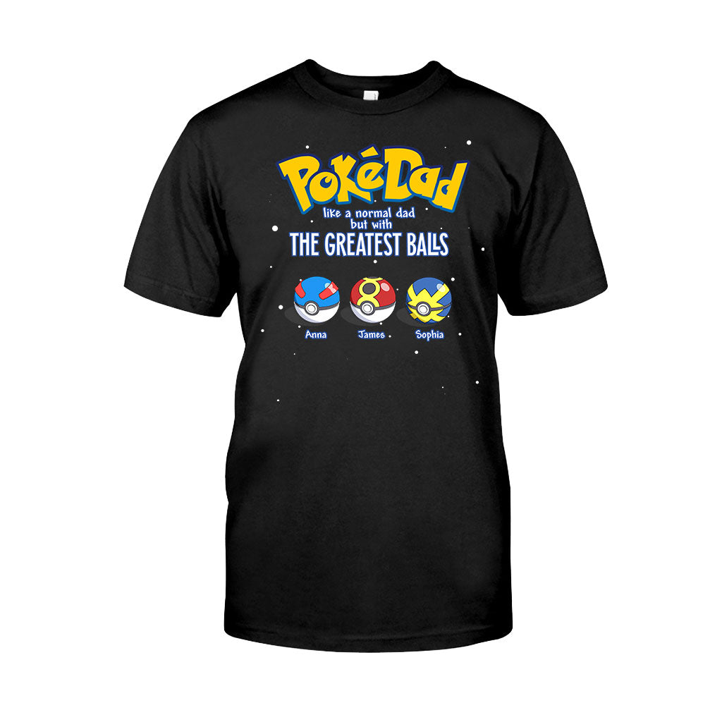 Like Normal Dad But With The Greatest Balls - Personalized Monster Trainer T-shirt and Hoodie