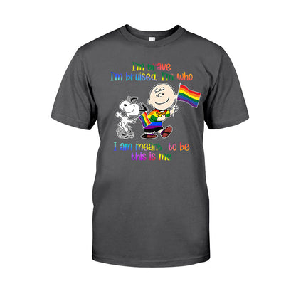 I'm Brave I'm Bruised - LGBT Support T-shirt and Hoodie