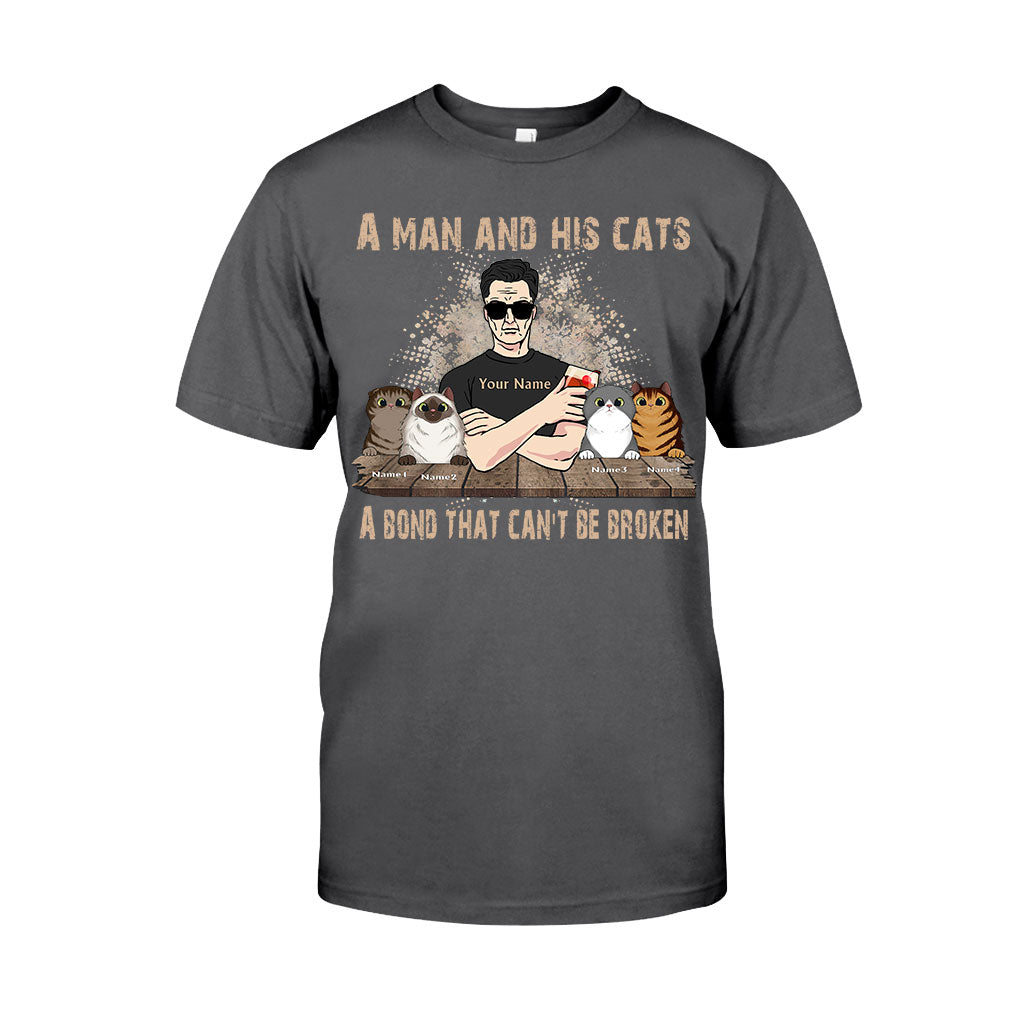 A Man And His Cats - Personalized Father's Day Cat T-shirt and Hoodie