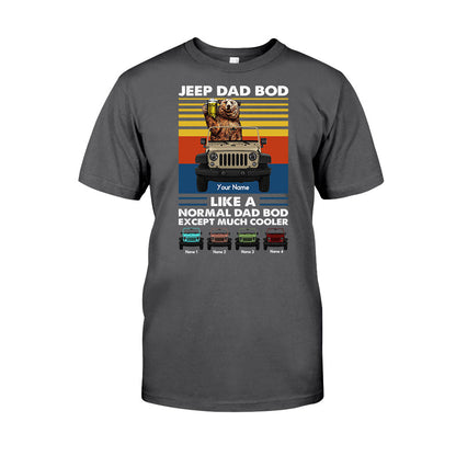 Much Cooler Dad Bod - Personalized Car T-shirt and Hoodie