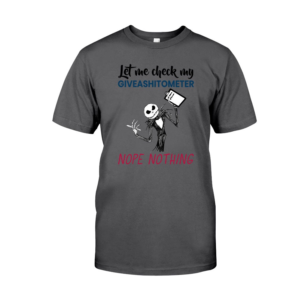 Check My Giveashitometer Nightmare T-shirt and Hoodie 102021