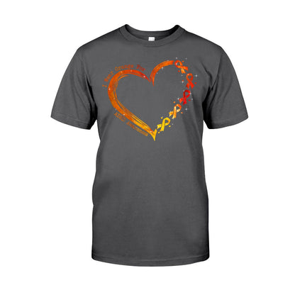 I Wear Orange For Someone I Love Heart - ADHD Awareness Personalized T-shirt And Hoodie