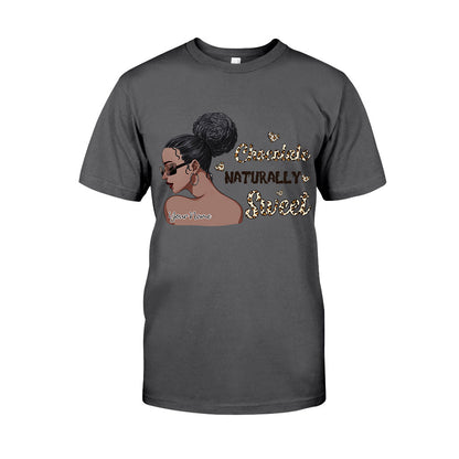 Chocolate Naturally Sweet Afro Girl - Personalized African American T-shirt and Hoodie