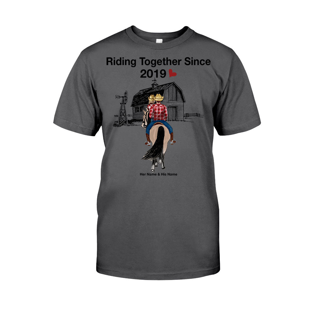 Riding Together Since - Personalized Couple Horse T-shirt and Hoodie