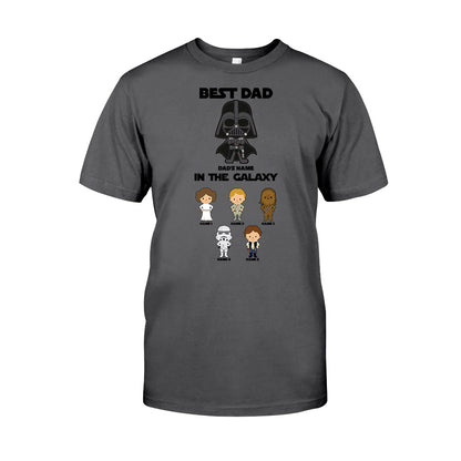 Best Dad In The Galaxy - Personalized Father's Day The Force T-shirt and Hoodie