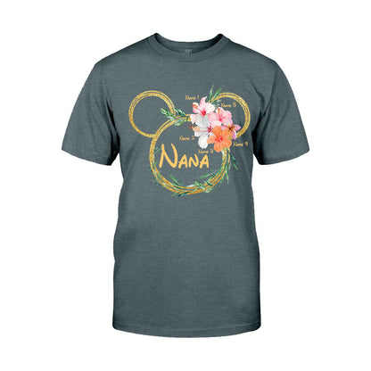 Tropical Mouse Ears Nana - Personalized Grandma T-shirt and Hoodie