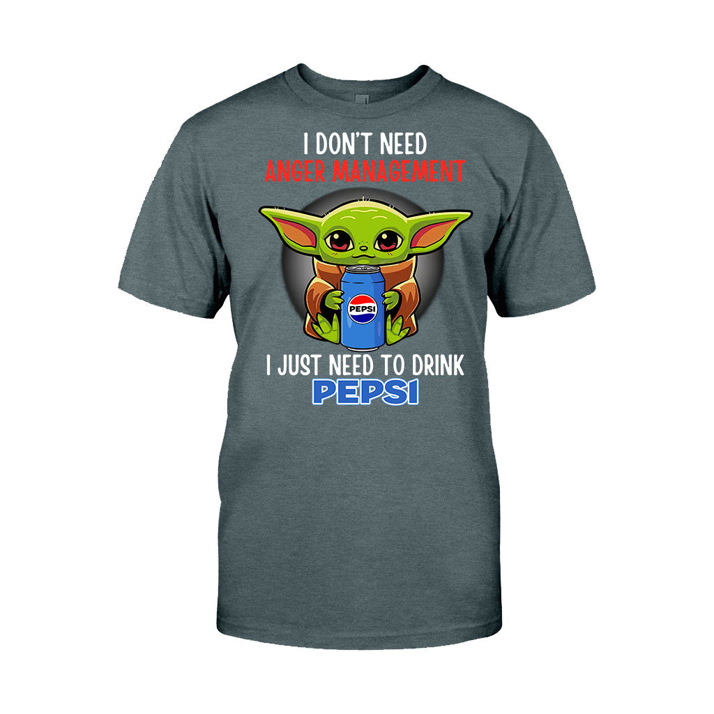 I Don't Need Anger Management Blue Soft Drink T-shirt and Hoodie