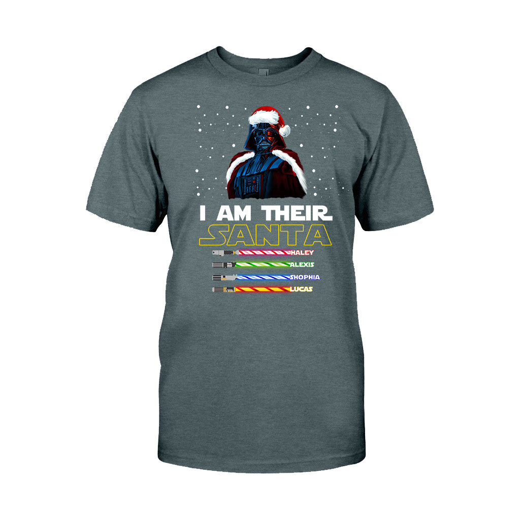 I Am Their Santa - Personalized Christmas Father T-shirt and Hoodie