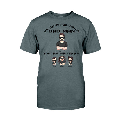 Dad Man Superhero Dad - Personalized Father T-shirt and Hoodie