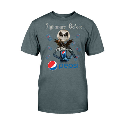 Nightmare Before Soft Drink - Personalized Blue Soft Drink T-shirt and Hoodie