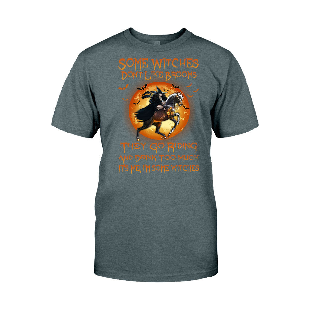 Some Witches Don't Like Brooms And Drink Too Much - Halloween Horse T-shirt and Hoodie