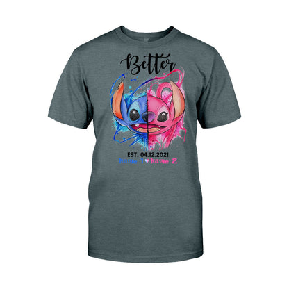 Better Together - Personalized Couple Ohana T-shirt and Hoodie