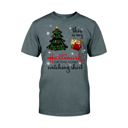 This Is My Hallmark Christmas Movies Watching  - Personalized Christmas T-shirt and Hoodie