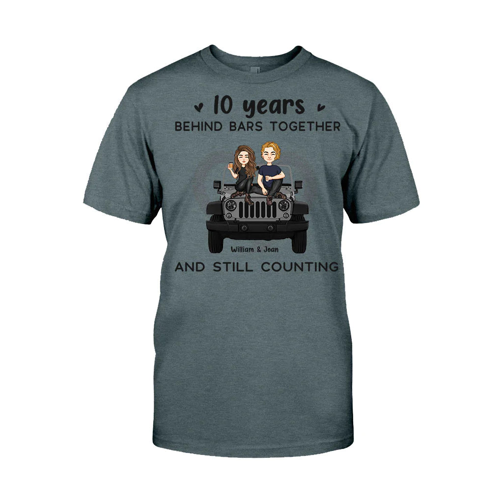 Years Of Life Behind Bars - Personalized Couple Car T-shirt and Hoodie