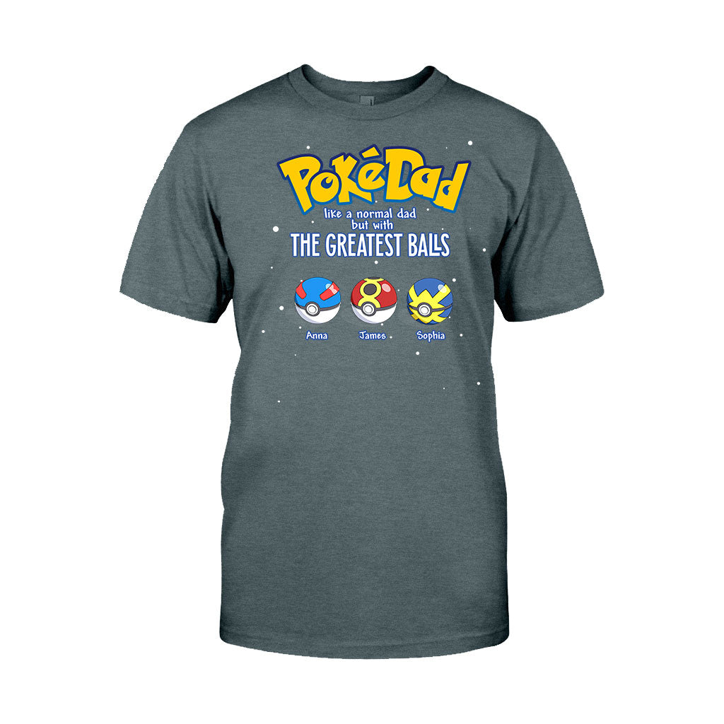 Like Normal Dad But With The Greatest Balls - Personalized Monster Trainer T-shirt and Hoodie