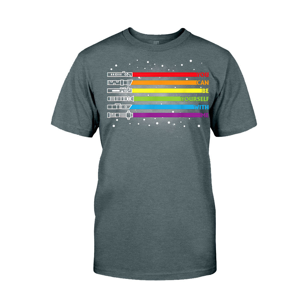 You Can Be Yourself With Me - LGBT Support T-shirt and Hoodie