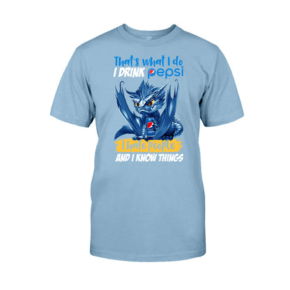 That's What I Do - Personalized Blue Soft Drink T-shirt and Hoodie