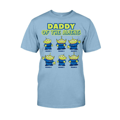 Daddy Of The Aliens - Personalized Father's Day T-shirt and Hoodie