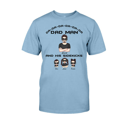 Dad Man Superhero Dad - Personalized Father T-shirt and Hoodie