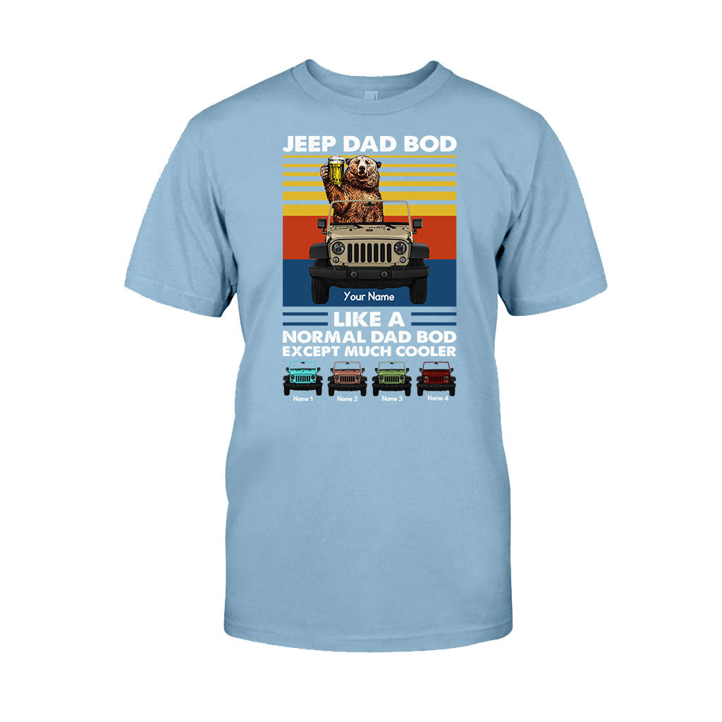 Much Cooler Dad Bod - Personalized Car T-shirt and Hoodie