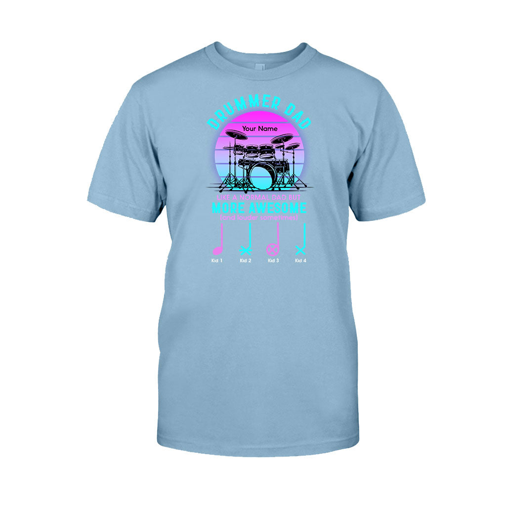 Drummer Dad - Personalized Father's Day T-shirt and Hoodie