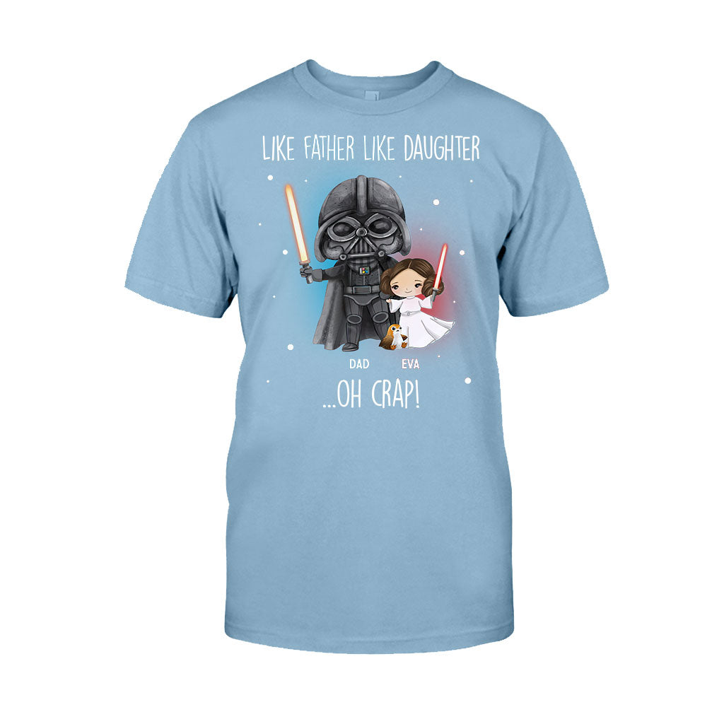 Like Father Like Daughter - Personalized The Force T-shirt and Hoodie