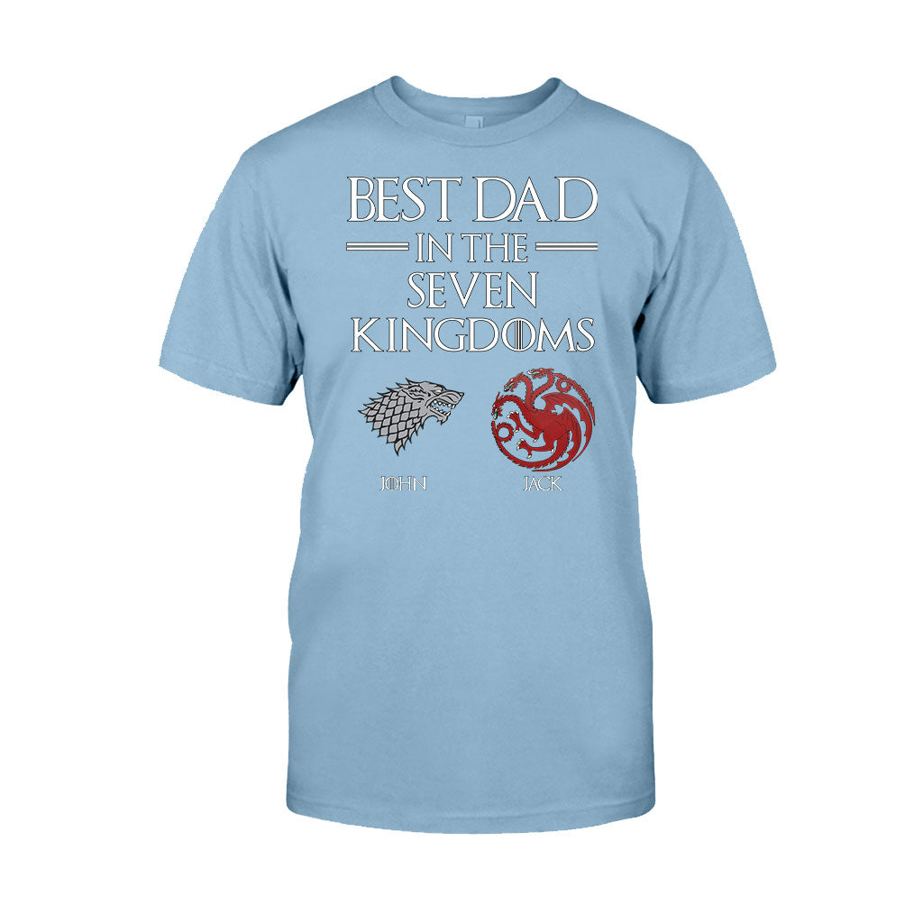 Best Dad In The Seven Kingdoms - Personalized Thrones Game T-shirt and Hoodie