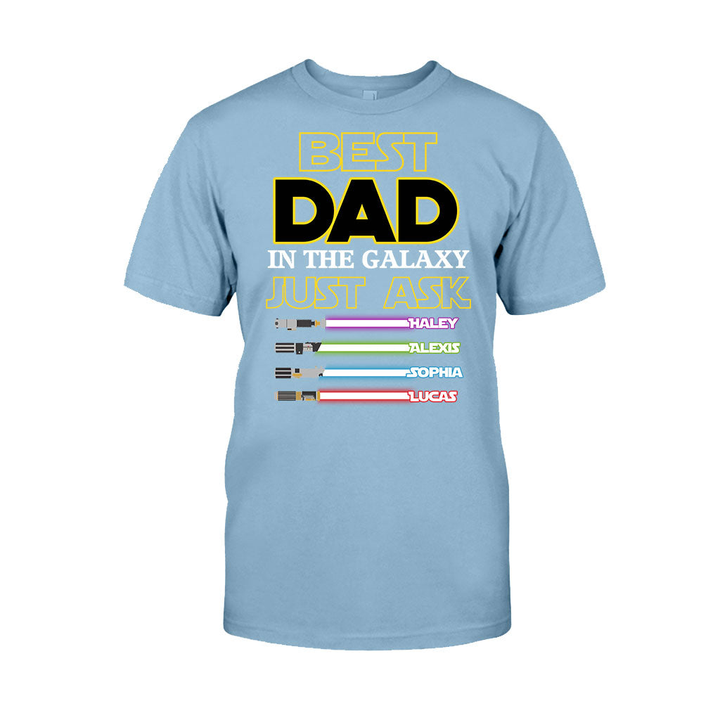 Best Dad In The Galaxy - Personalized Father's Day The Force T-shirt and Hoodie