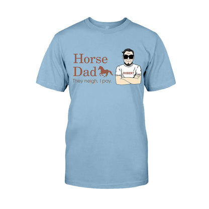 Horse Dad - Personalized Horse T-shirt and Hoodie