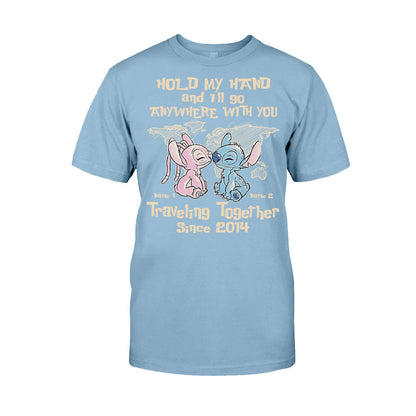 Hold My Hand - Personalized Couple Ohana T-shirt and Hoodie