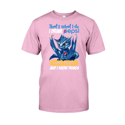 That's What I Do - Personalized Blue Soft Drink T-shirt and Hoodie